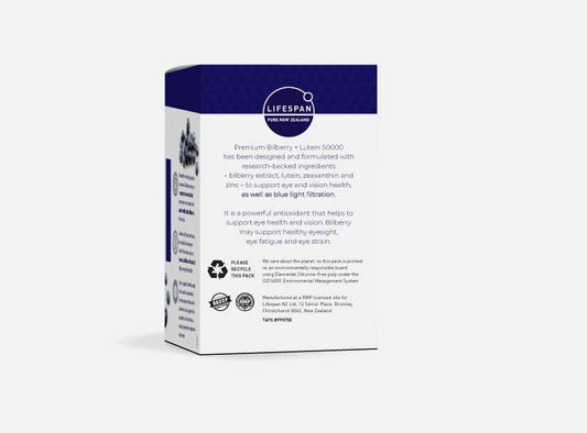 Premium Bilberry + Lutein 50,000: 60% off Discontinued/Damaged/Expiring Product