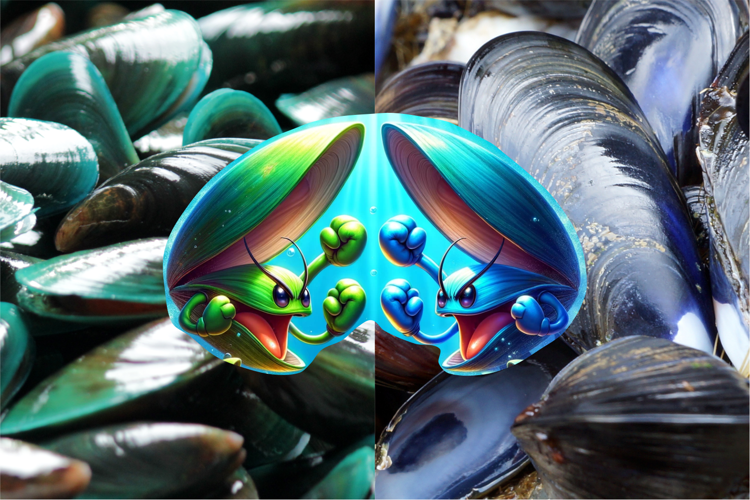 Green-Lipped Mussels vs. Blue Mussels